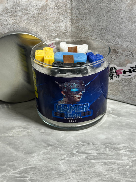 Gamer Head "Scented Candle"