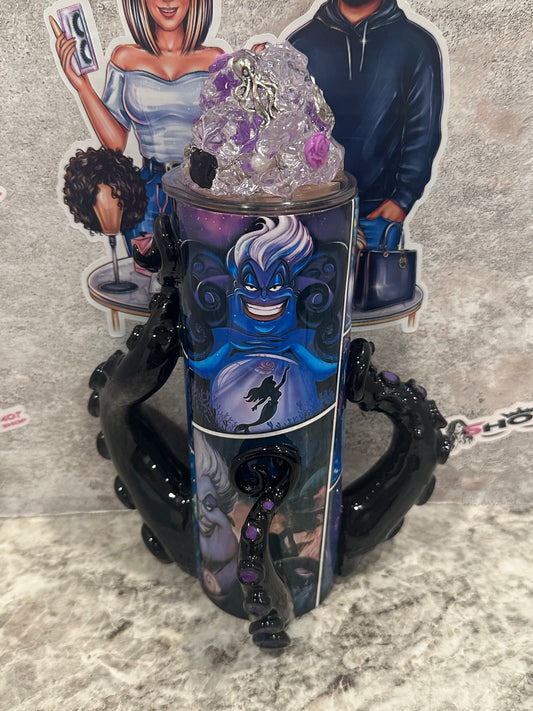 Ursula 3D 20oz With Ice Topper Custom Tumbler