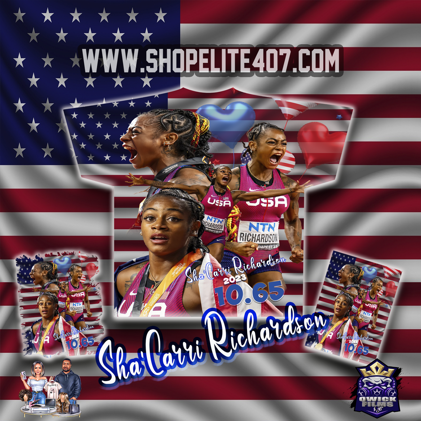 Sha'Carri Richardson 2023 shirt design (digital download)