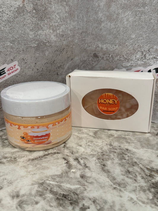 Honey Bee OatMeal Whipped Body Butter & Soap Set